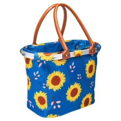 Einkaufskorb „Sonnenblume“ + Gratis-Einkaufstasche