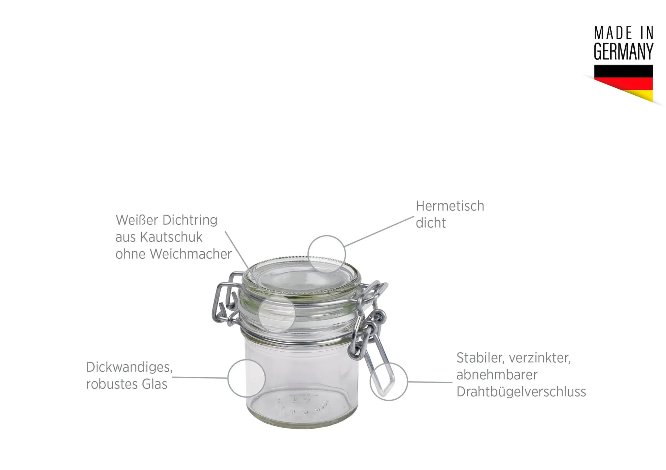 Einmachglas 9 cl GOTHIKA