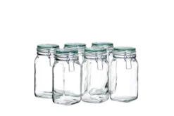 Einmachglas mit Deckel, 1,45 l GOTHIKA 6 x Einmachglas