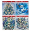 Fenster-Sticker „Winter-Glitter“, 4 Stück