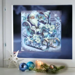 Fenster-Sticker „Winter-Glitter“, 4 Stück
