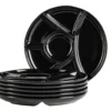 Fondueteller Set, Porzellan -
