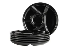 Fondueteller Set, Porzellan -