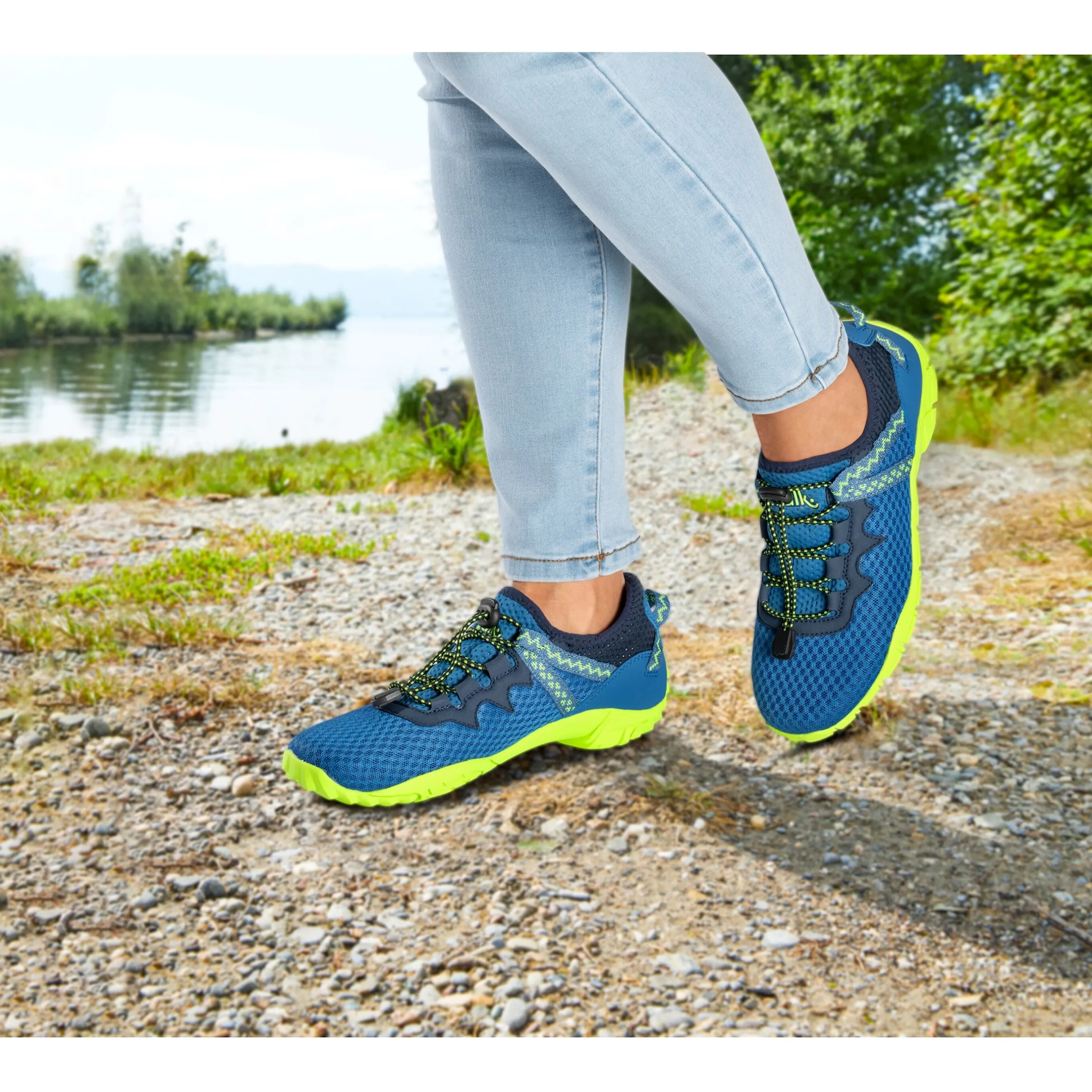 Freizeitschuh "Unisex" blau/grün