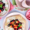 Frühstücksset, Keramik Ossia Mint / Weiß / Rot