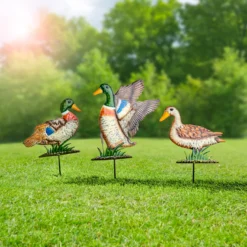Gartenstecker „Enten-Trio“