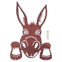 Gartenzaun-Deko „Esel-König“