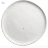 Geschirr-Set, Keramik Andoro 4 x Speisteller, 4 x Dessertteller, 4 x Kaffeebecher, 4 x Müslischale