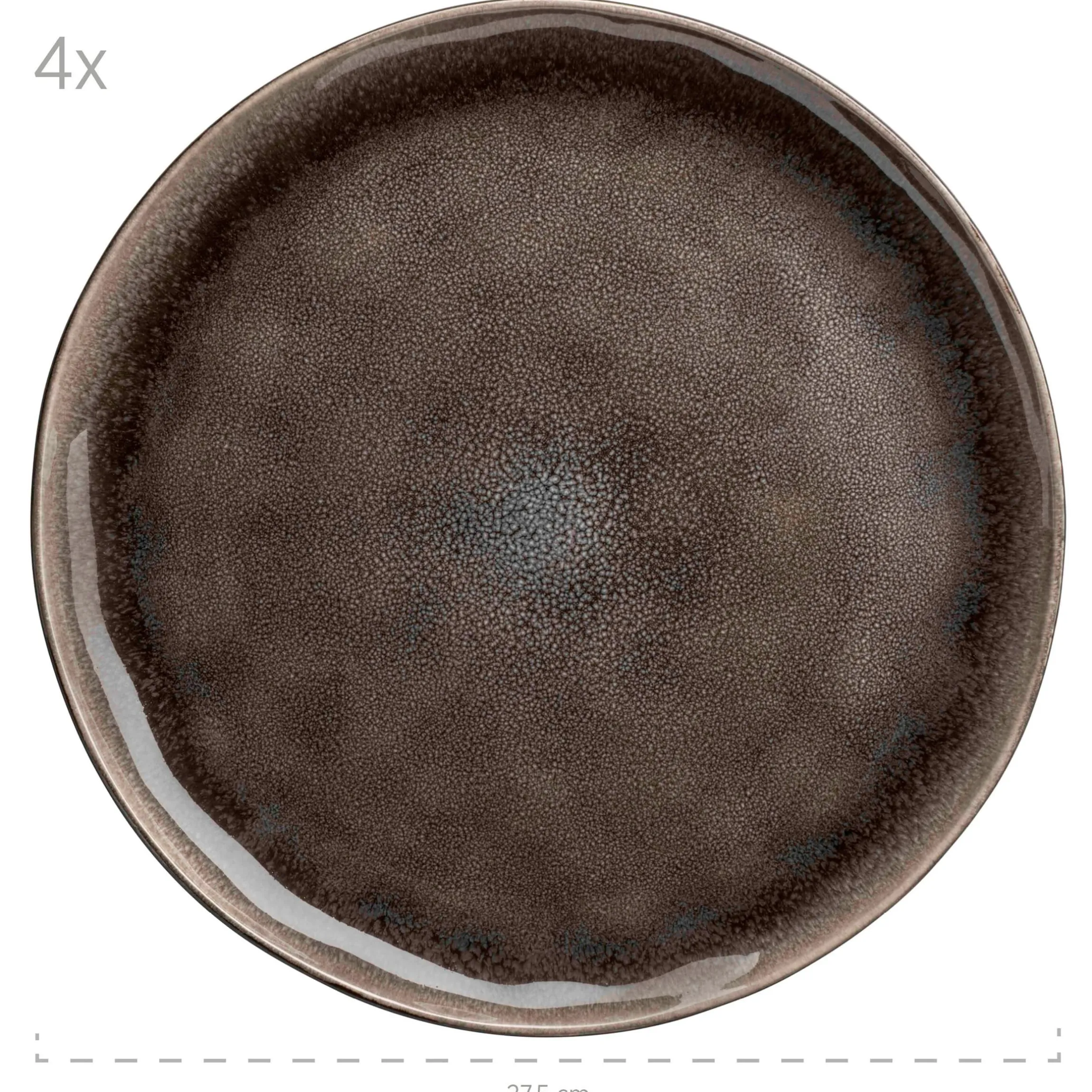 Geschirr-Set, Keramik Niara Organic 4 x Speisteller, 4 x Dessertteller, 4 x Kaffeebecher, 4 x Müslischale