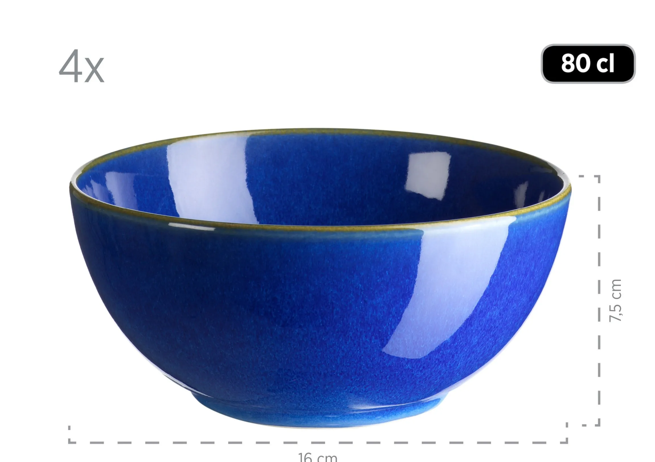 Geschirr-Set, Keramik Ossia Sand, Hellblau