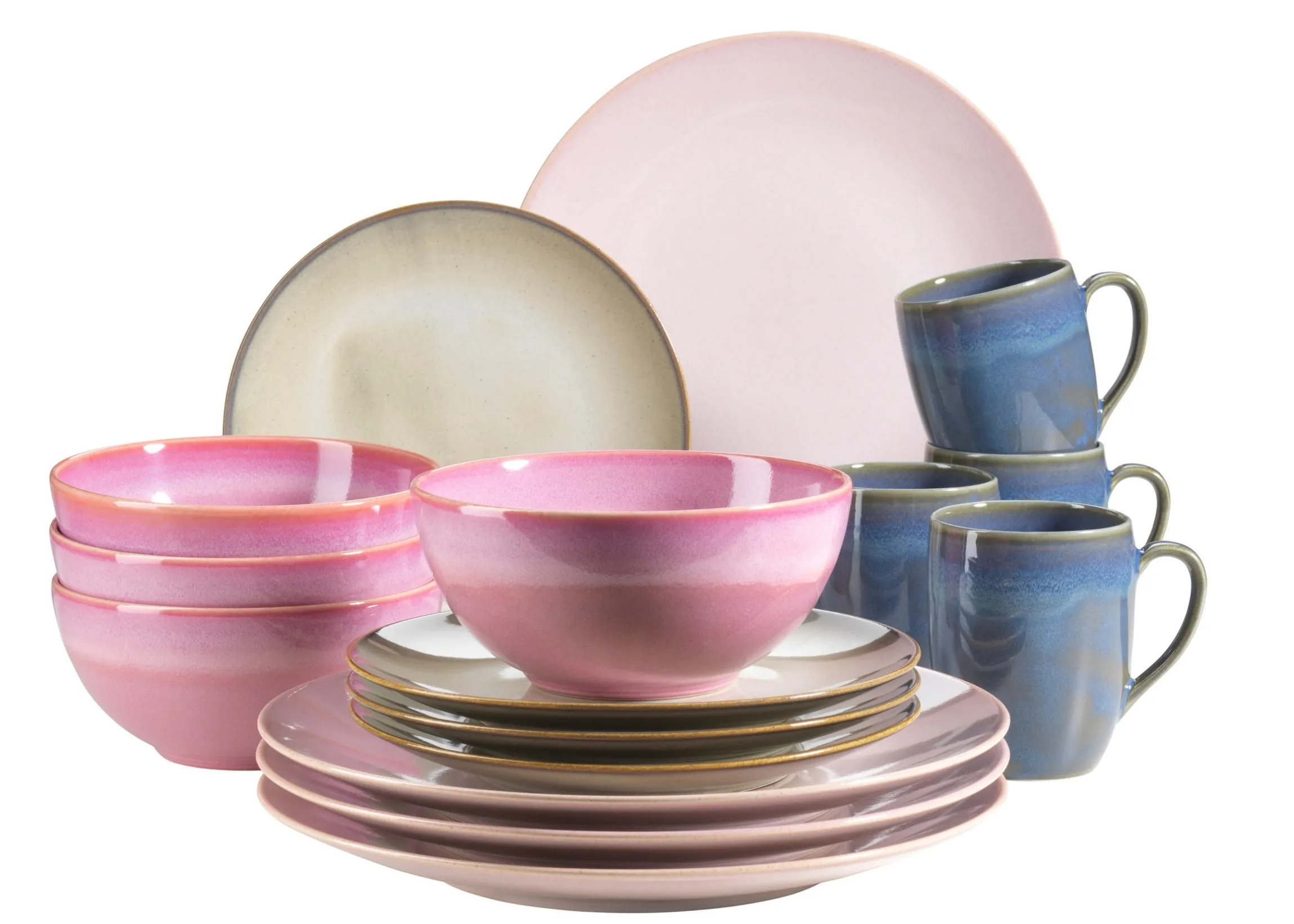 Geschirr-Set, Keramik Ossia Sand