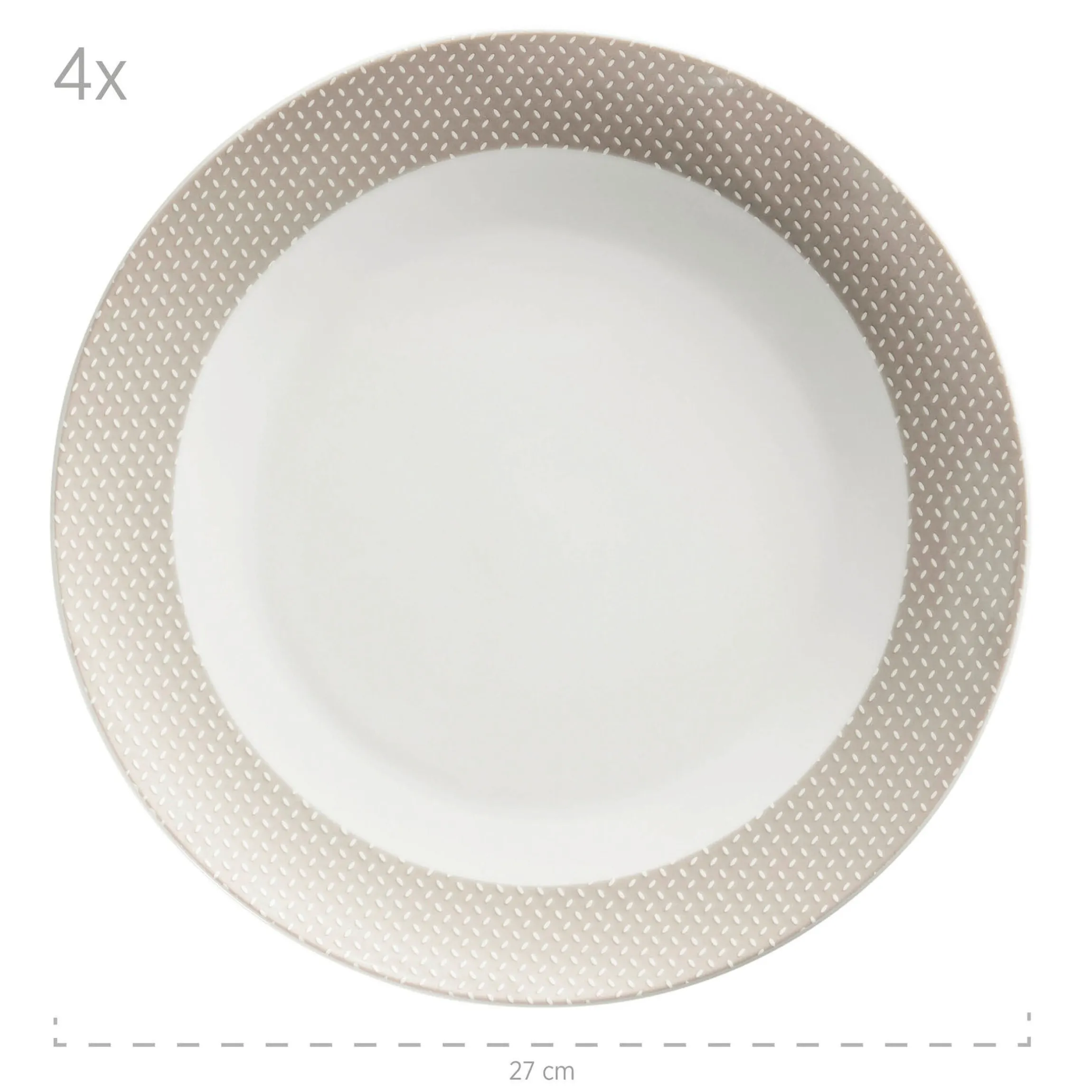 Geschirr-Set, Porzellan Kitchen Time II Beige