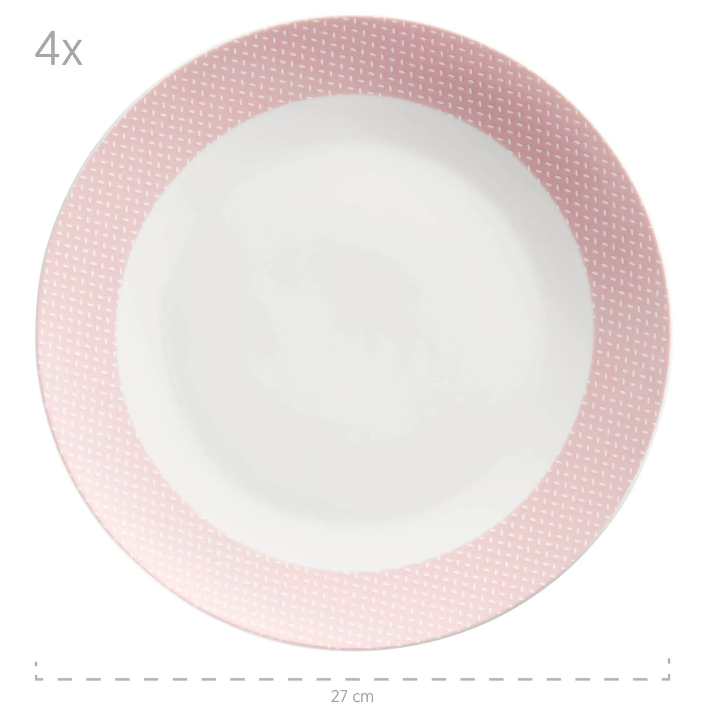 Geschirr-Set, Porzellan Kitchen Time II Rosa