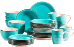 Geschirr-Set, Steingut Lumaca Laguna