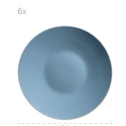 Geschirr-Set, Steinzeug Elissa Blau