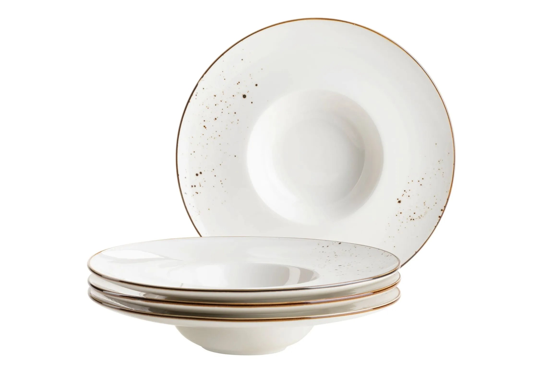 Gourmetteller Set, Porzellan Pintar Beige / Braun