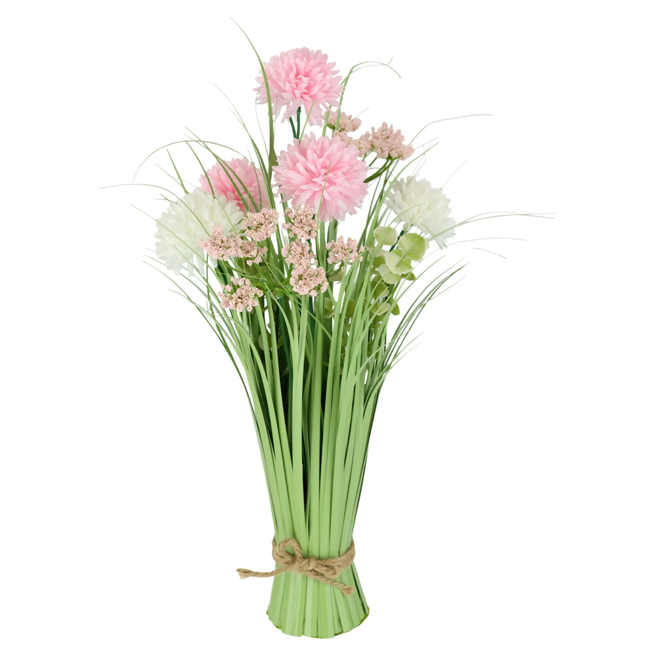 Grasbund mit Dahlien