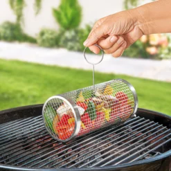 Grillkorb-Rolle