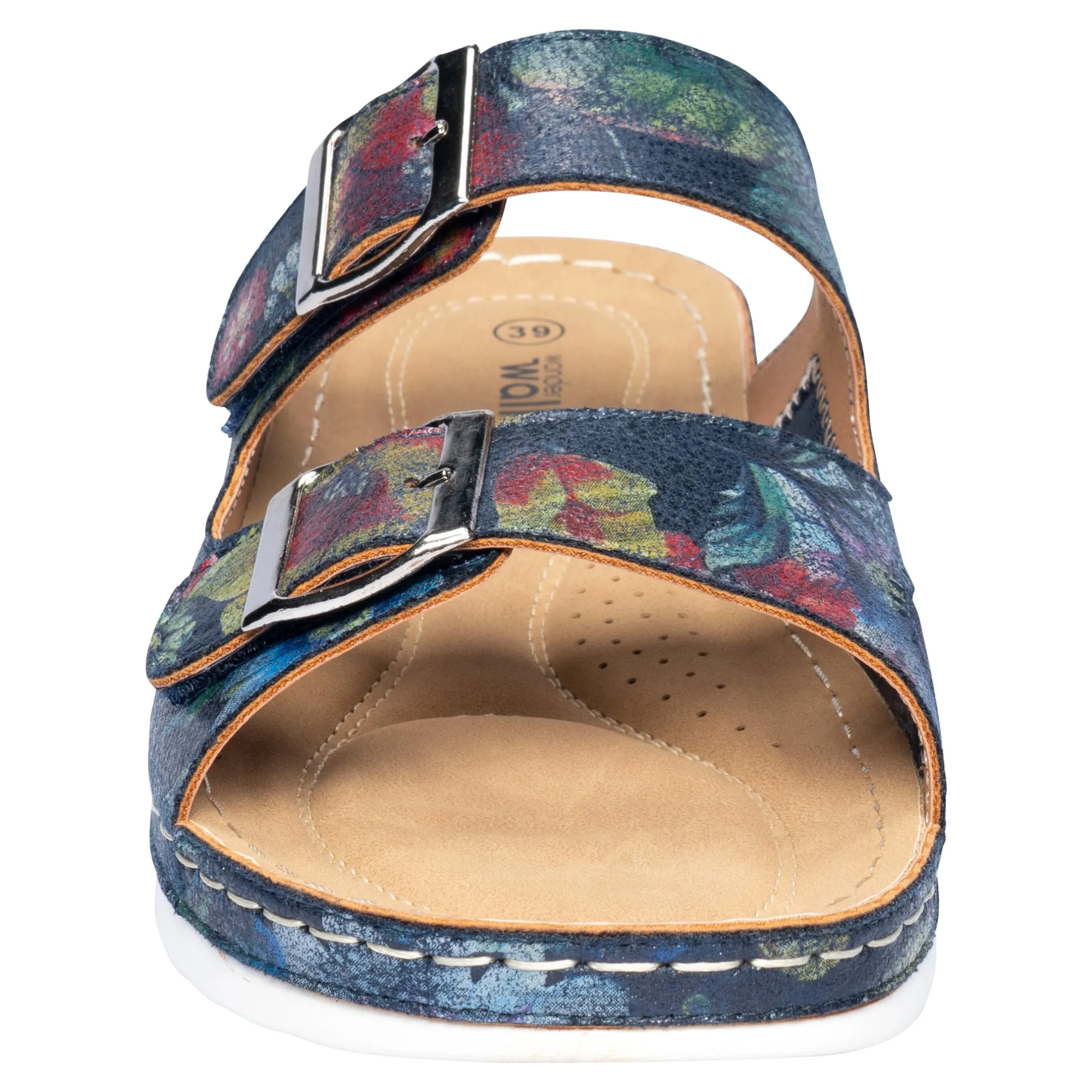 Hallux-Klett-Pantolette „Helga“ marine