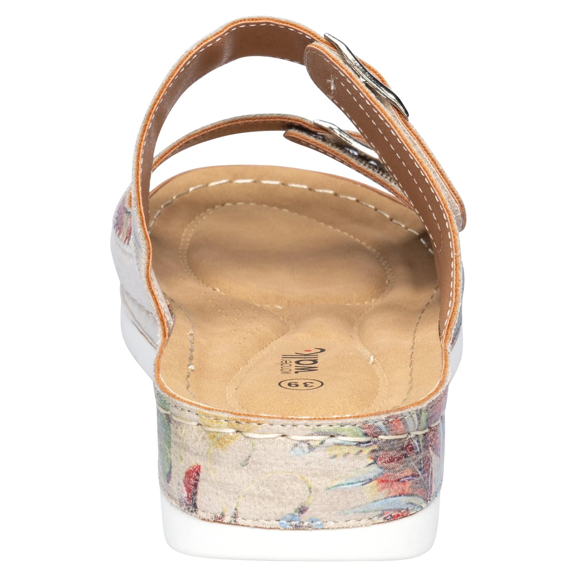 Hallux-Klett-Pantolette „Helga“ beige