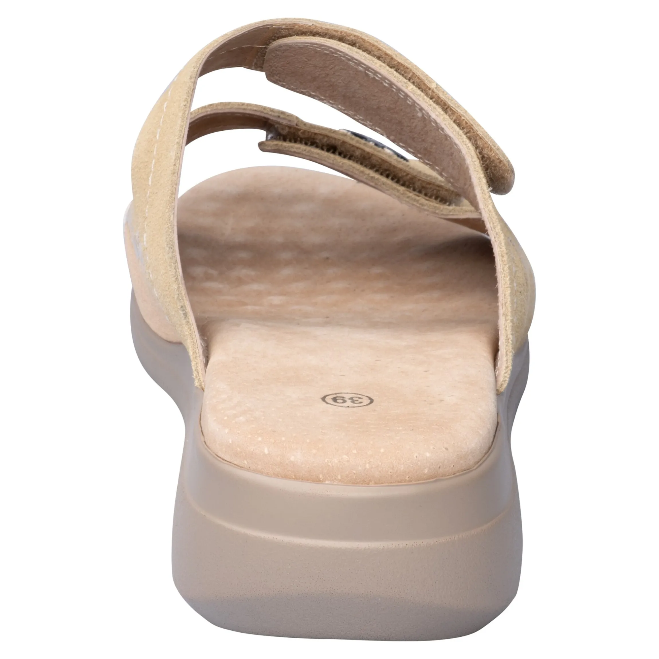 Hallux-Leder-Klettpantolette „Lisa“