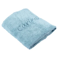 Handtuch personalisiert mit Namen, 50x100 cm, 100% Baumwolle petrol