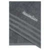 Handtuch personalisiert mit Namen, 50x100 cm, 100% Baumwolle anthrazit