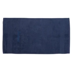 Handtuch personalisiert mit Namen, 50x100 cm, 100% Baumwolle marine