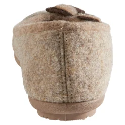 Hausschuh-Ballerina „Bärbel“ taupe