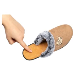 Hausschuh-Pantolette „von Herzen“ cappuccino