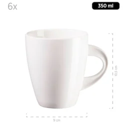 Kaffeebecher 40 cl, Porzellan LA MUSICA