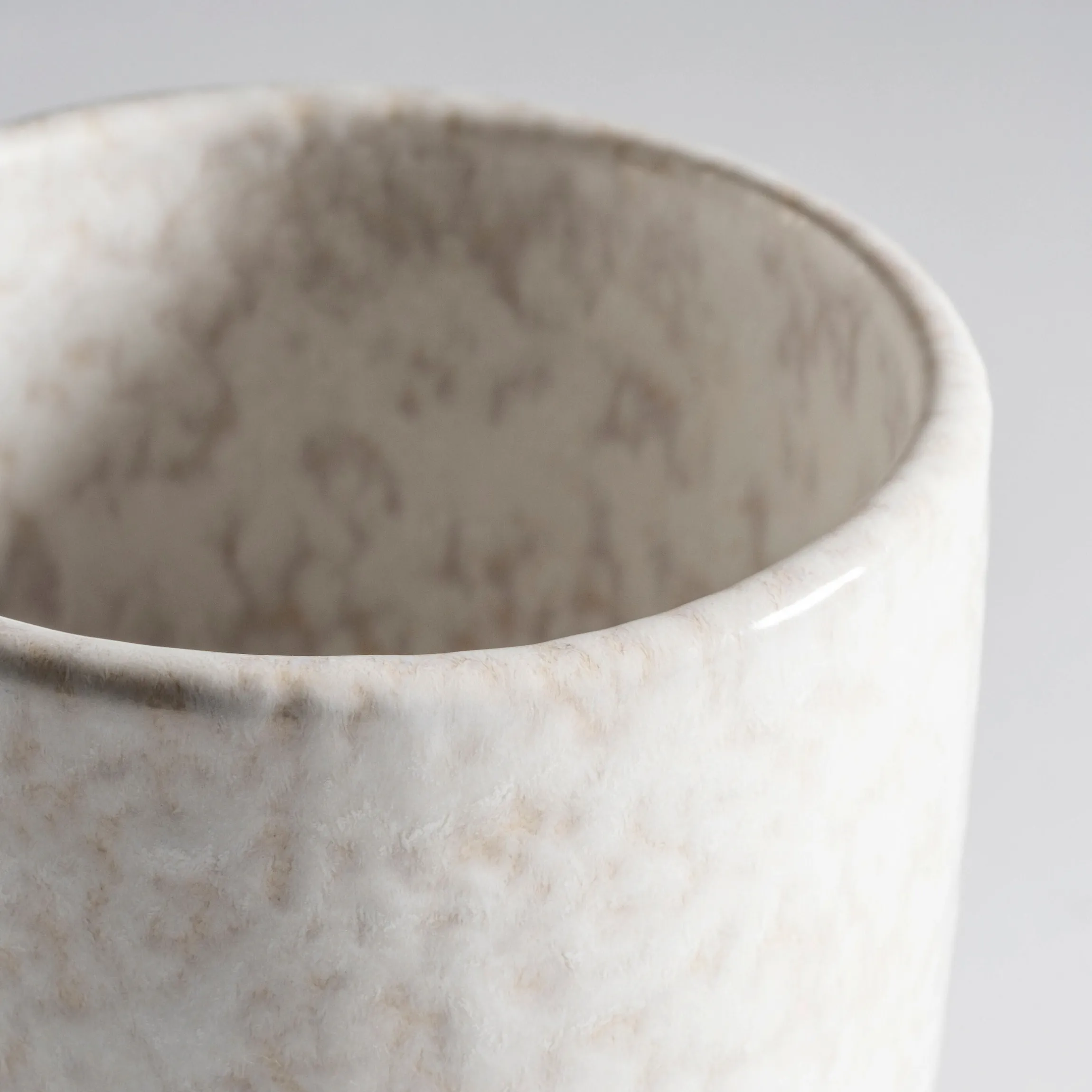 Kaffeebecher-Set, Steinzeug Alpenwiese Creme