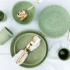 Kaffeebecher-Set, Steinzeug Moos'N'Stein Grün