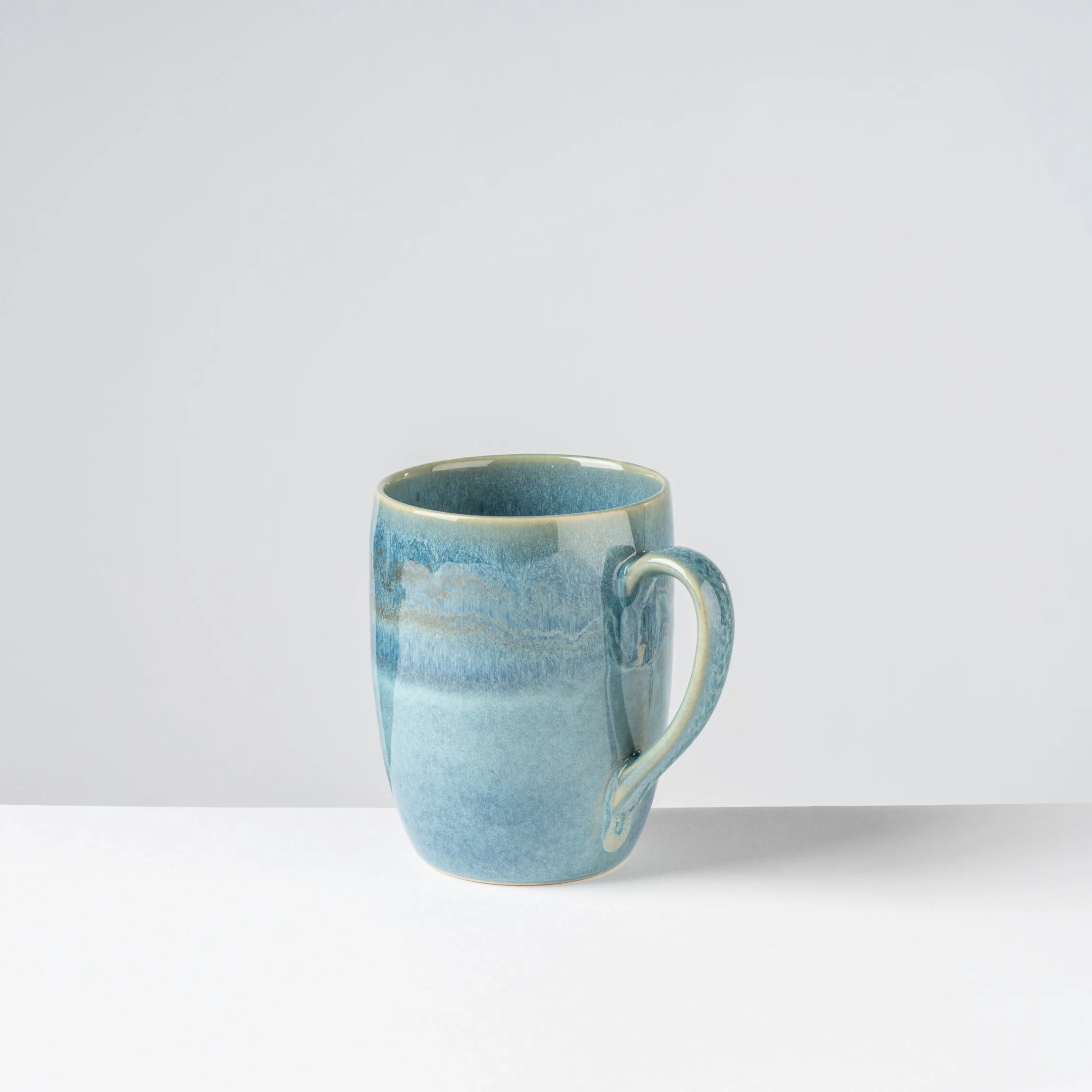 Kaffeebecher-Set, Steinzeug TIEFER SEE Blau / Grün