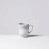Kaffeebecher-Set, Steinzeug TIEFER SEE Grau / Weiß