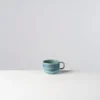 Kaffeeobertassen-Set, Steinzeug TIEFER SEE Blau / Grün