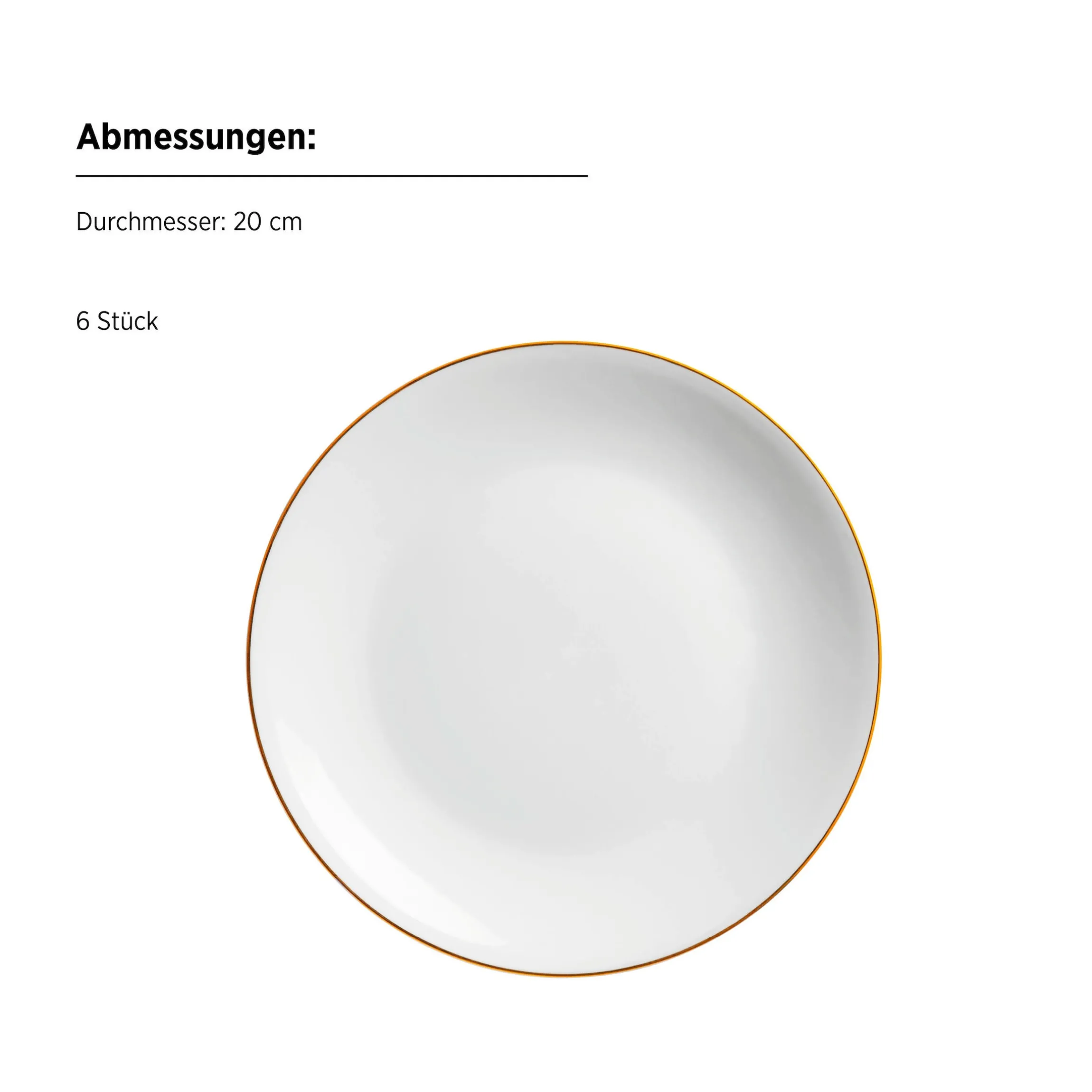 Kaffeeservice, Porzellan Felise Weiß / Gold