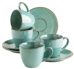 Kaffeetassenset, Keramik Nottingham Beige