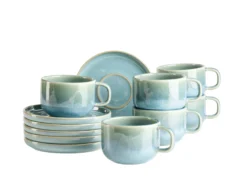 Kaffeetassen-Set, Steinzeug Cordelia Sand