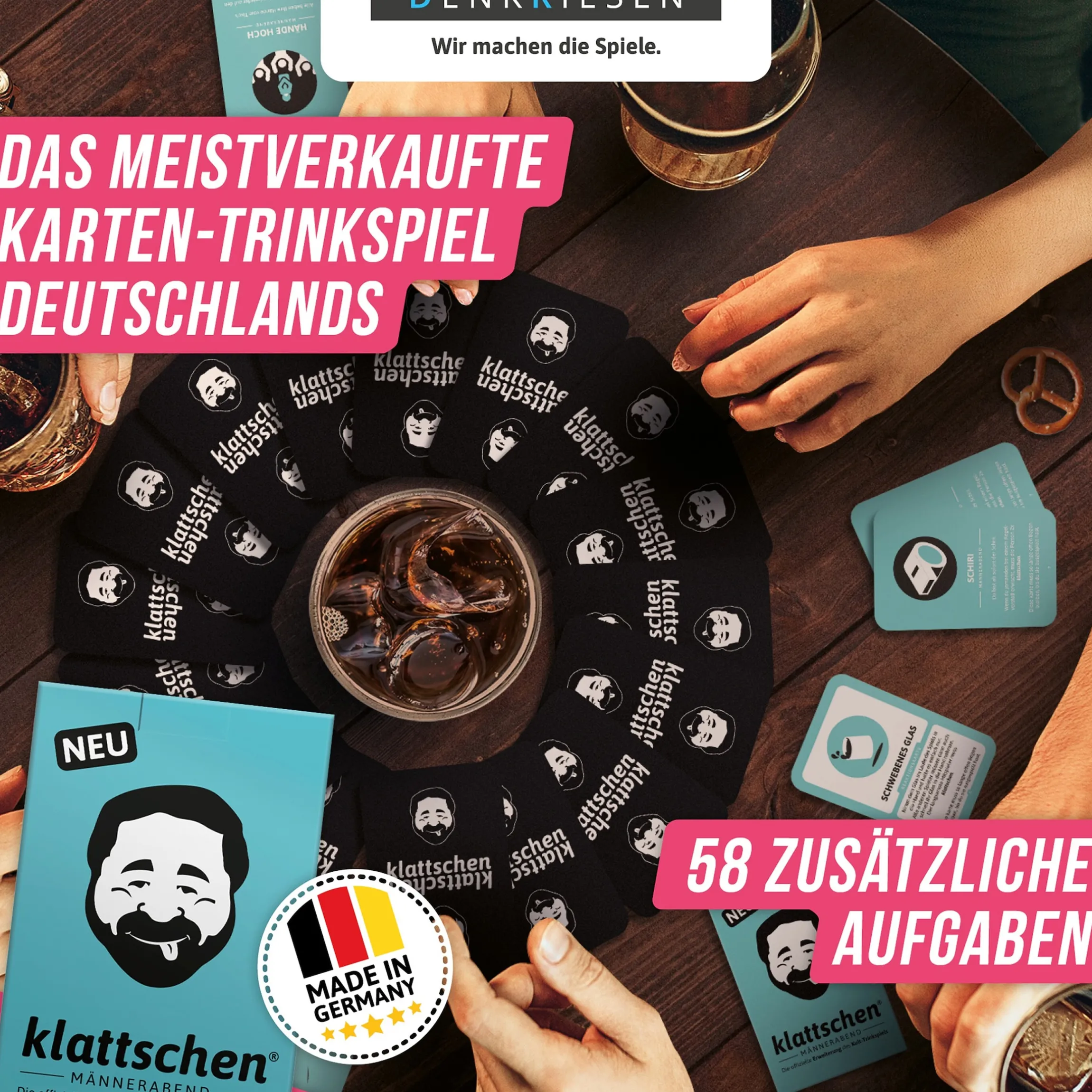 Kartenspiel klattschen Männerabend