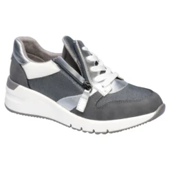 Keil-Sneaker H-Weite „Federleicht“ grau