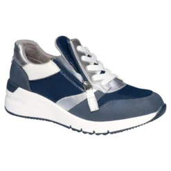 Keil-Sneaker H-Weite „Federleicht“ blau