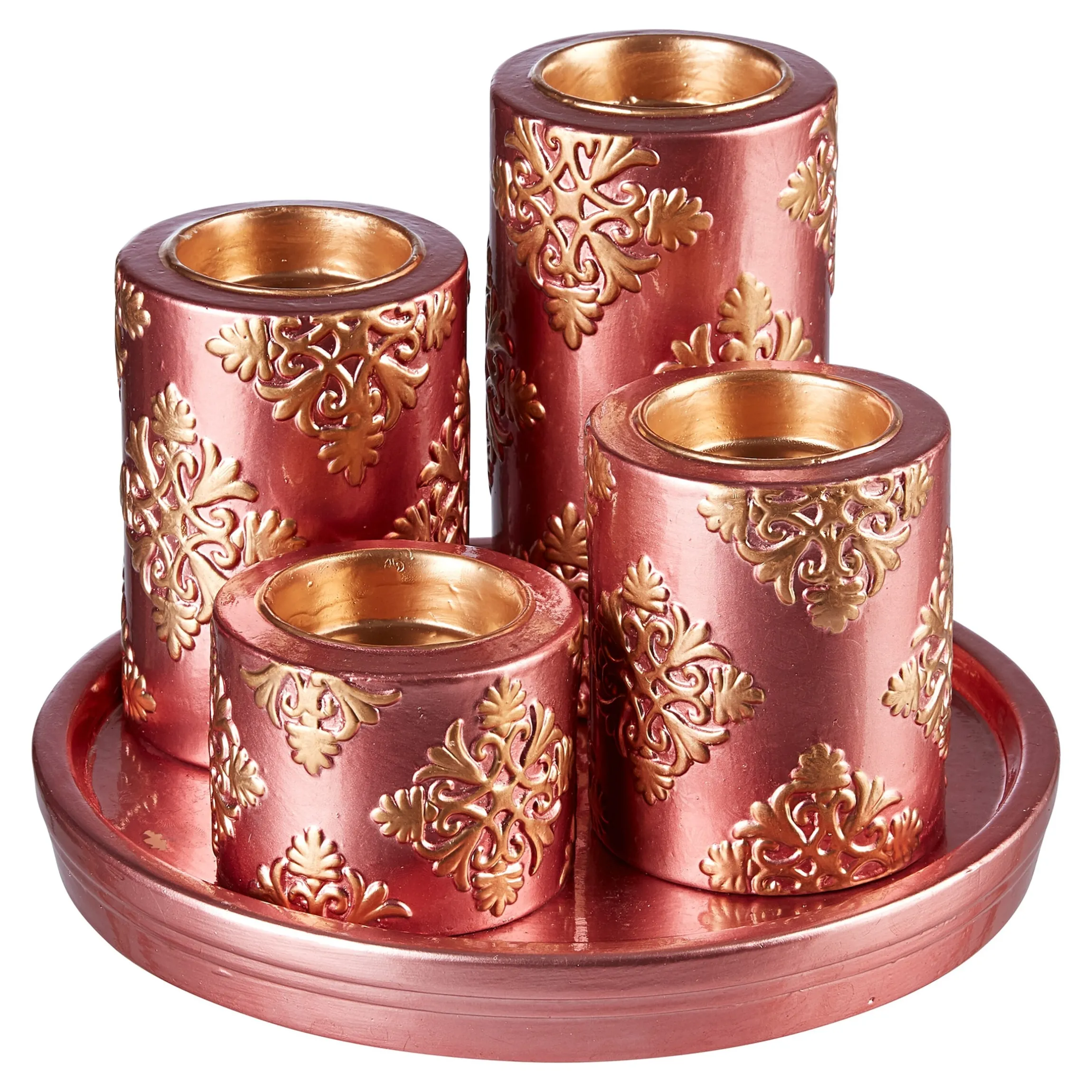 Kerzenteller "Adventszeit", 5-teilig