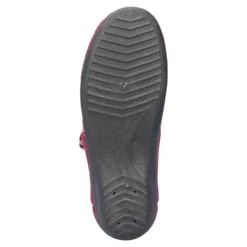 Klett-Hausschuh "Claudia" mit Wolle bordeaux