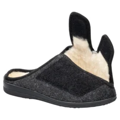 Klettpantoffel mit Schurwolle