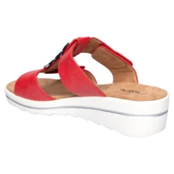 Klett-Pantolette "Elegant" rot