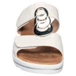 Klett-Pantolette "Elegant" weiß