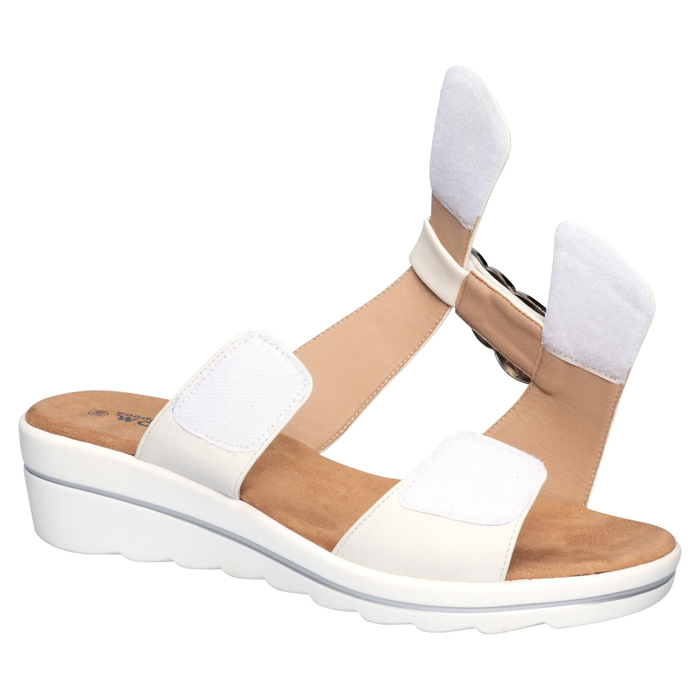 Klett-Pantolette "Elegant" weiß