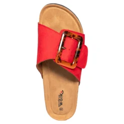 Klett-Pantolette „Miriam“ rot