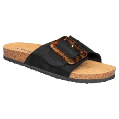 Klett-Pantolette „Miriam“ schwarz